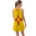 New Mexico Flag Halter Tie Back Chiffon Dress View2