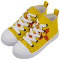 New Mexico Flag Kids  Mid-Top Canvas Sneakers View2