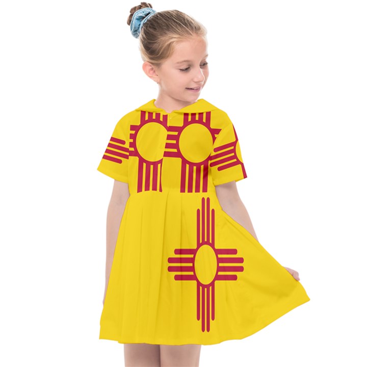 New Mexico Flag Kids  Sailor Dress