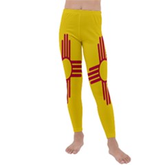 New Mexico Flag Kids  Lightweight Velour Leggings by FlagGallery