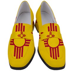 New Mexico Flag Women s Chunky Heel Loafers by FlagGallery