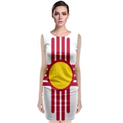 New Mexico Flag Sleeveless Velvet Midi Dress by FlagGallery