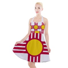 New Mexico Flag Halter Party Swing Dress  by FlagGallery