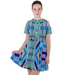 Rp-2-4 Short Sleeve Shoulder Cut Out Dress  by ArtworkByPatrick