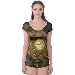 Noble Steampunk Clockwork Boyleg Leotard  by FantasyWorld7