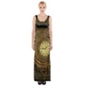 Noble Steampunk Clockwork Maxi Thigh Split Dress View1