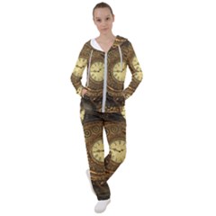 Noble Steampunk Clockwork Women s Tracksuit by FantasyWorld7