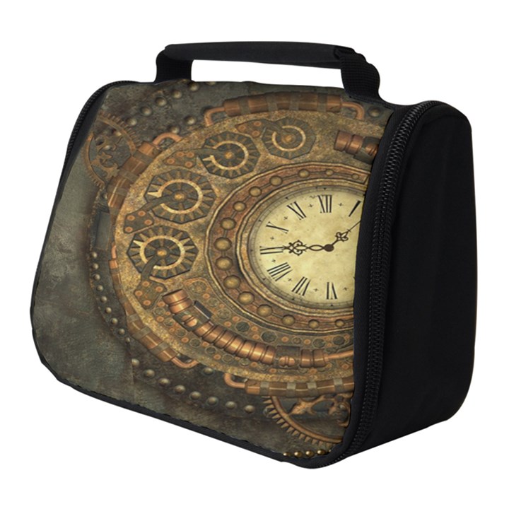 Noble Steampunk Clockwork Full Print Travel Pouch (Small)