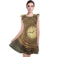 Noble Steampunk Clockwork Tie Up Tunic Dress by FantasyWorld7