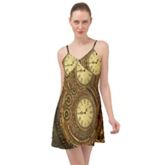 Noble Steampunk Clockwork Summer Time Chiffon Dress by FantasyWorld7