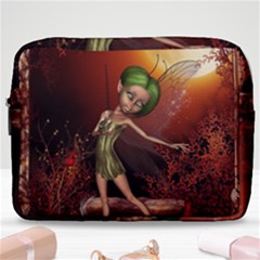 Little Fairy Dancing In The Night Make Up Pouch (large) by FantasyWorld7