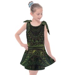 Background Alien Render 3d Fantasy Kids  Tie Up Tunic Dress by Pakrebo