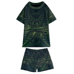 Background Alien Render 3d Fantasy Kids  Swim Tee And Shorts Set by Pakrebo