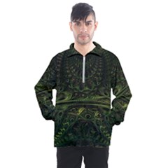 Background Alien Render 3d Fantasy Men s Half Zip Pullover