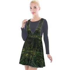 Background Alien Render 3d Fantasy Plunge Pinafore Velour Dress by Pakrebo