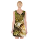 Bubbles Fantasy Green Design V-Neck Sleeveless Dress View2