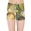 Bubbles Fantasy Green Design Kids  Sports Shorts View1