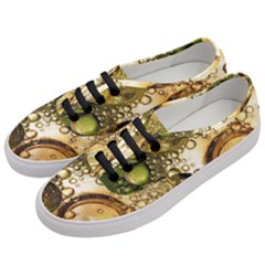 Bubbles Fantasy Green Design Women s Classic Low Top Sneakers by Pakrebo