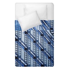 Abstract Architecture Azure Duvet Cover Double Side (single Size) by Pakrebo