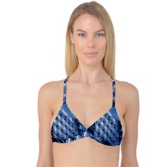 Abstract Architecture Azure Reversible Tri Bikini Top