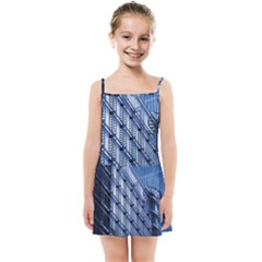 Abstract Architecture Azure Kids  Summer Sun Dress