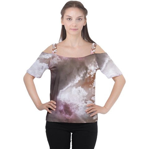 Thunder Thunderstorm Storm Weather Cutout Shoulder Tee by Pakrebo