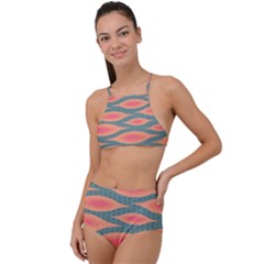 Background Non Seamless Pattern High Waist Tankini Set by Pakrebo