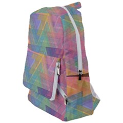 Triangle Pattern Mosaic Shape Travelers  Backpack by Pakrebo