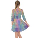 Triangle Pattern Mosaic Shape Smock Dress View2