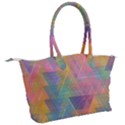 Triangle Pattern Mosaic Shape Canvas Shoulder Bag View2