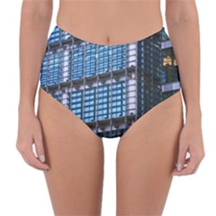 Abstract Architecture Background Reversible High-waist Bikini Bottoms by Pakrebo