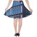 Abstract Architecture Background Velvet High Waist Skirt View2