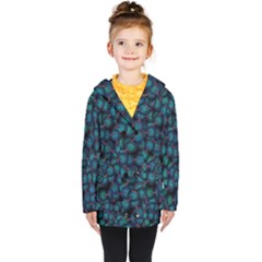 Background Abstract Textile Design Kids  Double Breasted Button Coat by Pakrebo