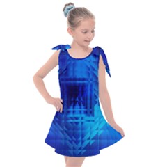 Inary Null One Figure Abstract Kids  Tie Up Tunic Dress by Pakrebo