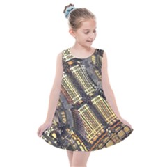 Render 3d Fractal Design Metal Kids  Summer Dress by Pakrebo