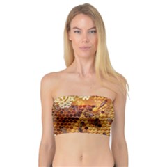 Bees Nature Animals Honeycomb Bandeau Top by Pakrebo