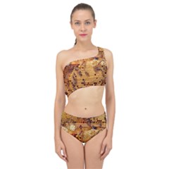 Bees Nature Animals Honeycomb Spliced Up Two Piece Swimsuit by Pakrebo