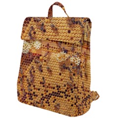 Bees Nature Animals Honeycomb Flap Top Backpack