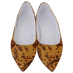 Bees Nature Animals Honeycomb Women s Low Heels by Pakrebo