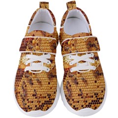 Bees Nature Animals Honeycomb Women s Velcro Strap Shoes by Pakrebo