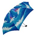 Japanese Wave Japanese Ocean Waves Mini Folding Umbrellas View2