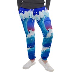 Japanese Wave Japanese Ocean Waves Men s Jogger Sweatpants