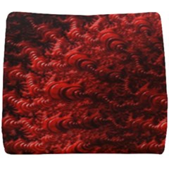 Red Abstract Fractal Background Seat Cushion by Pakrebo