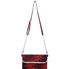 Red Abstract Fractal Background Mini Crossbody Handbag by Pakrebo