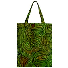 Background Abstract Green Seamless Zipper Classic Tote Bag by Pakrebo