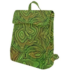 Background Abstract Green Seamless Flap Top Backpack