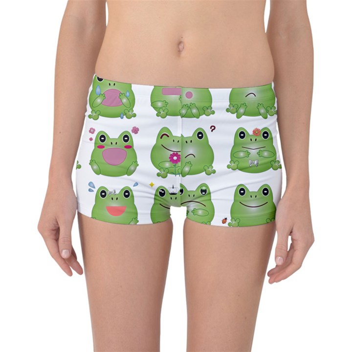 Kawaii Frog Rainy Season Japanese Reversible Boyleg Bikini Bottoms