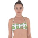 Kawaii Frog Rainy Season Japanese Halter Bandeau Bikini Top View1