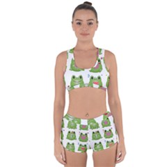 Kawaii Frog Rainy Season Japanese Racerback Boyleg Bikini Set by Pakrebo