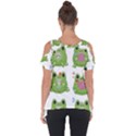 Kawaii Frog Rainy Season Japanese Cut Out Side Drop Tee View2